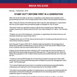 Changes to property stamp duty